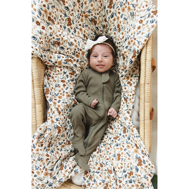 Organic Cotton Footed Baby Pajamas