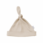 Organic Ribbed Newborn Knot Hat