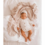 Ribbed Onesie Milk - Size Newborn